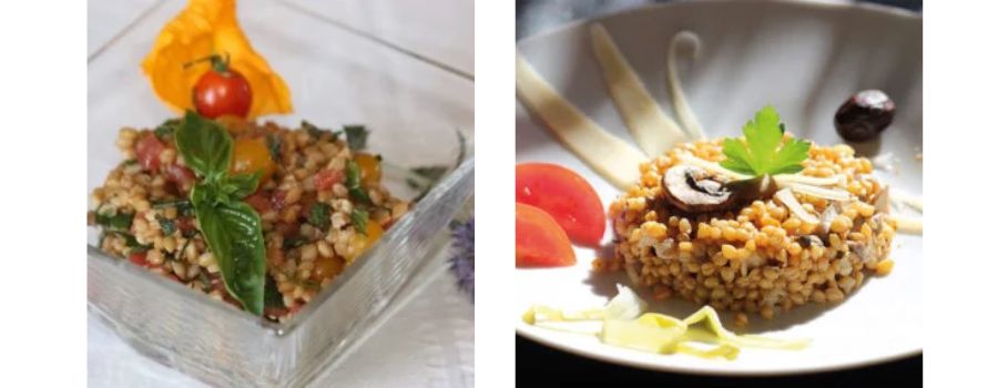 un taboulé de petit épeautre, un risotto de petit épeautre avec une cuisson petit épeautre cookeo.